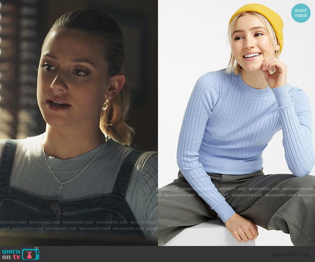Wide Ribbed Sweater by Twik worn by Betty Cooper (Lili Reinhart) on Riverdale