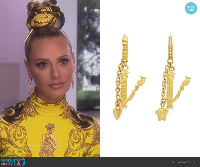 Real Housewives of Beverly Hills: Season 11 Episode 19 Dorit's Gold LV Hoop  Earrings