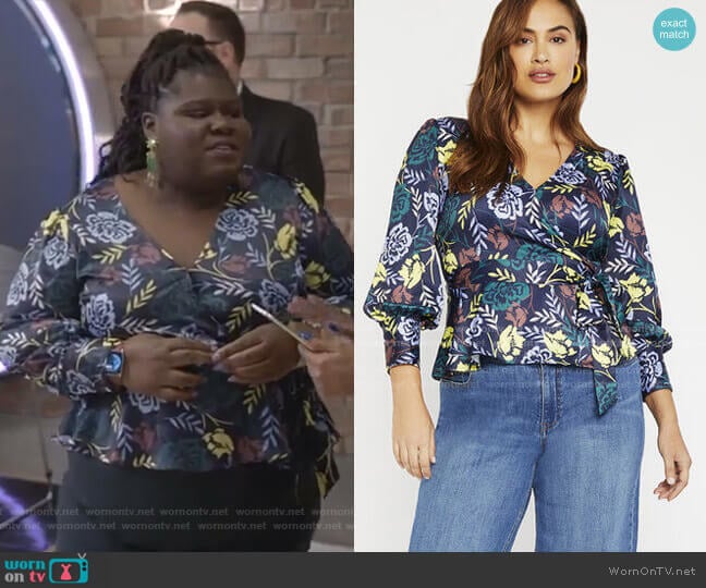 Wrap Front Blouse by Eloquii worn by Becky (Gabourey Sidibe) on Empire