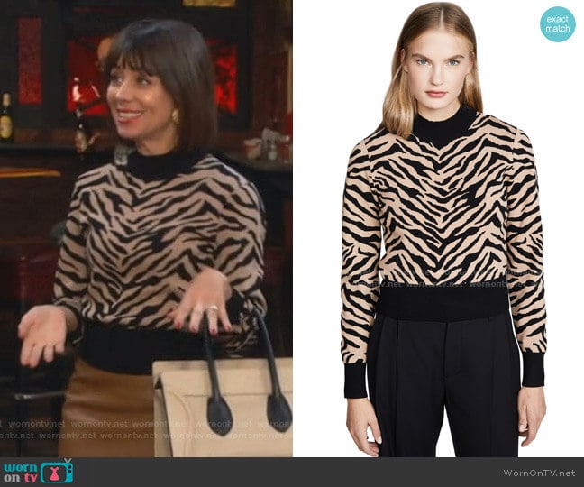 Lola Sweater by A.L.C. worn by Elizabeth (Natasha Leggero) on Broke