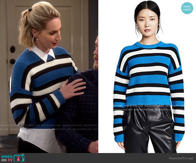 WornOnTV: Mandy’s blue striped sweater on Last Man Standing | Molly ...