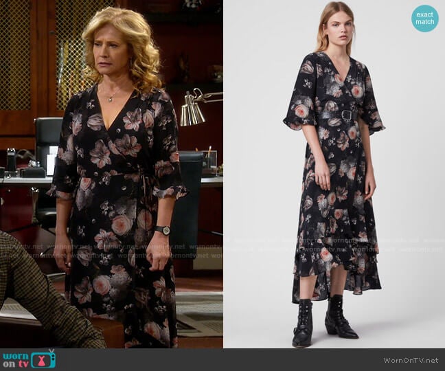 All Saints Delana Eden Dress worn by Vanessa Baxter (Nancy Travis) on Last Man Standing