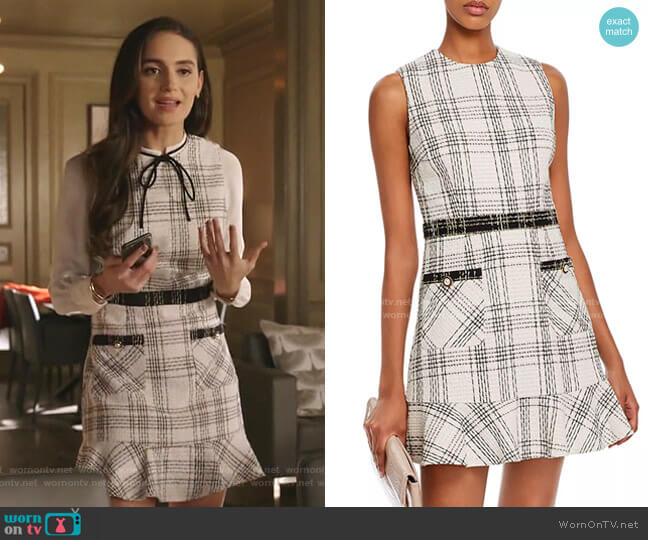 WornOnTV: Allison’s white tweed mini dress on Dynasty | Clothes and ...