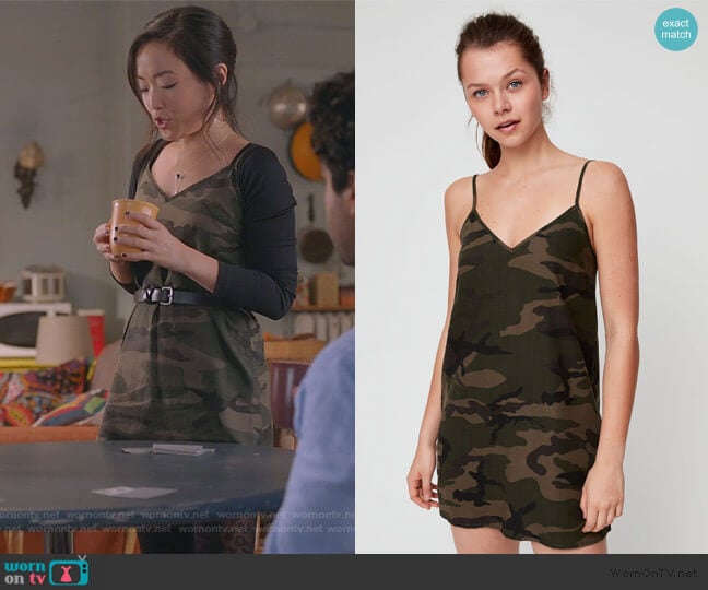 Yirrell Dress by TNA worn by Janet (Andrea Bang) on Kims Convenience