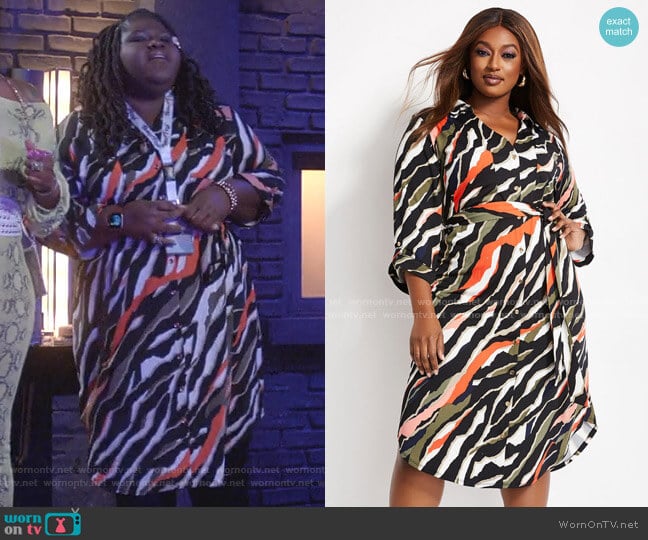 WornOnTV: Becky’s zebra print shirtdress on Empire | Gabourey Sidibe ...