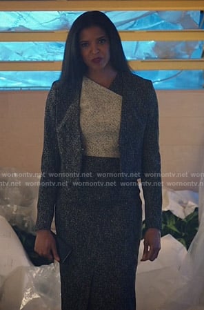 WornOnTV: ava’s grey colorblock dress and jacket on Zoeys Extraordinary ...