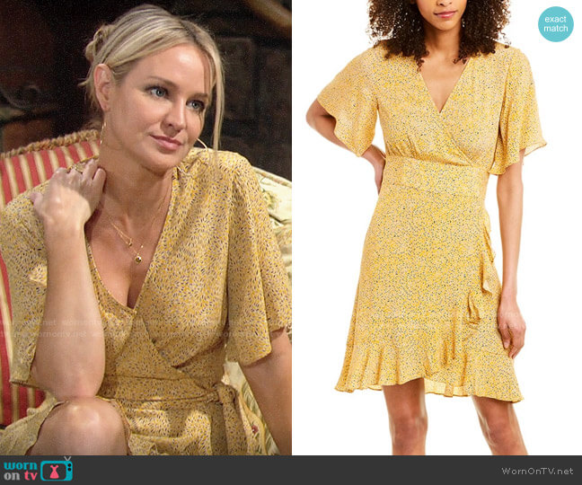 ba&sh Belina Dress worn by Sharon Newman (Sharon Case) on The Young and the Restless