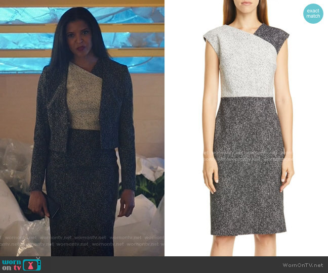WornOnTV: ava’s grey colorblock dress and jacket on Zoeys Extraordinary
