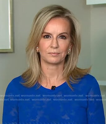 Dr. Jennifer Ashton’s blue sheer sweater on Good Morning America