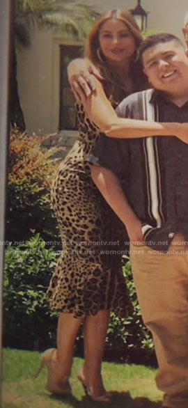 Gloria's leopard print dress on Modern Family