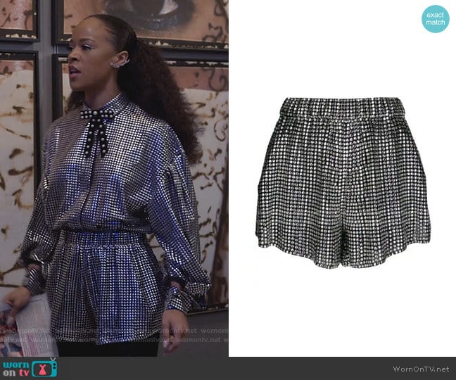 Embellished Shorts by Iro worn by Tiana Brown (Serayah McNeill) on Empire