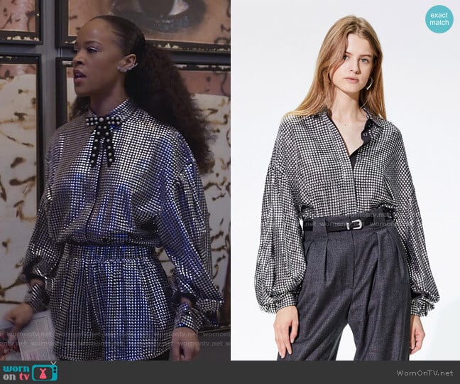 Junon Shirt by Iro worn by Tiana Brown (Serayah McNeill) on Empire