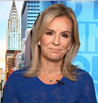 Dr. Jennifer Ashton’s blue sheer sweater on Good Morning America