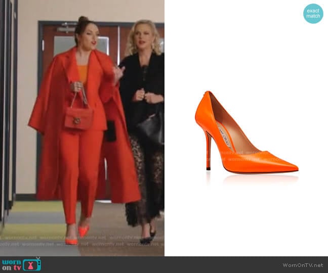 Love Pumps by Jimmy Choo worn by Fallon Carrington (Elizabeth Gillies) on Dynasty