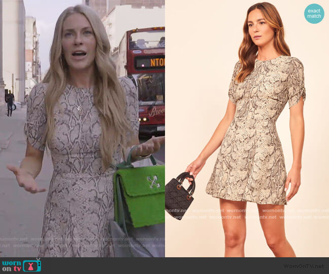 WornOnTV: Leah’s snake skin print dress on The Real Housewives of New ...