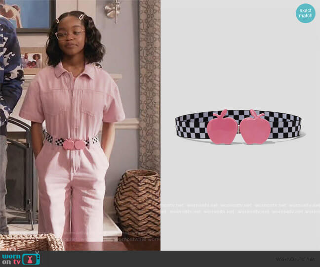 The Apple Belt by Marc Jacobs worn by Diane Johnson (Marsai Martin) on Black-ish