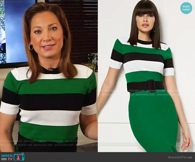 Lucia Sweater - Eva Mendes Collection by New York & Company worn by Ginger Zee on Good Morning America