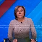 Robin’s ribbed ombre sweater on Good Morning America