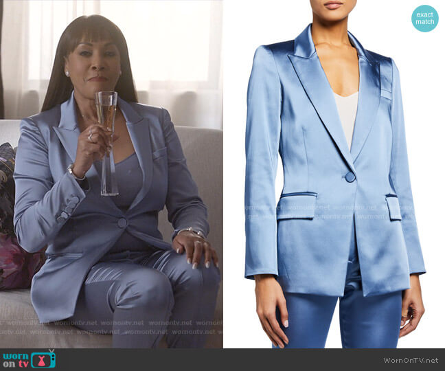 WornOnTV: Candace’s blue satin suit on Empire | Clothes and Wardrobe ...