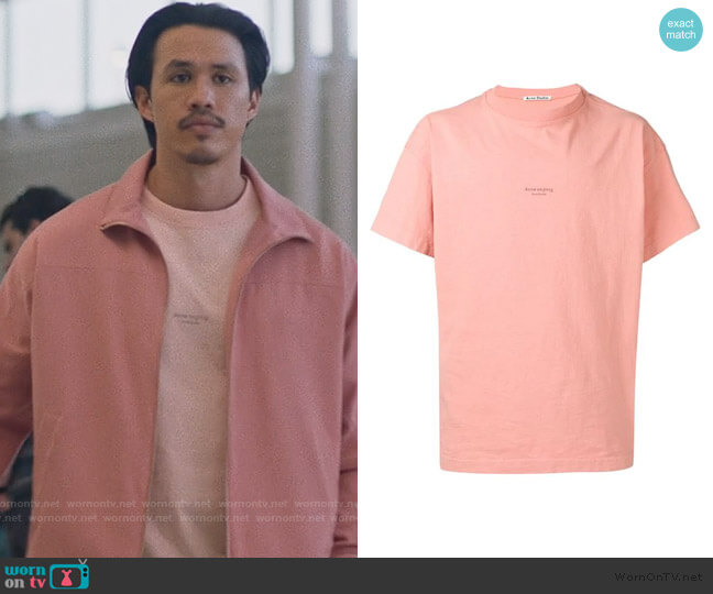 Logo Print Tee by Acne Studios worn by Alexander Hodge on Insecure