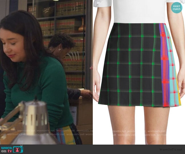 Semira Pleated Skirt by Alice + Olivia worn by Marissa Gold (Sarah Steele) on The Good Fight