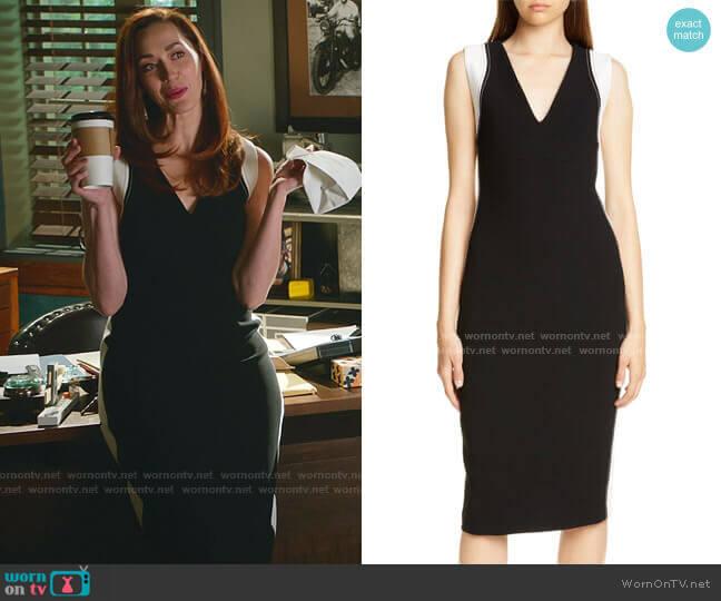 Avellino Sheath Dress by Judith & Chales worn by Abigail Pershing (Sarah Power) on Good Witch