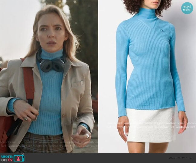 Turtleneck Sweatshirt by Courreges worn by Villanelle (Jodie Comer) on Killing Eve