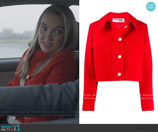 Button-Up Jacket by Courreges worn by Villanelle (Jodie Comer) on Killing Eve