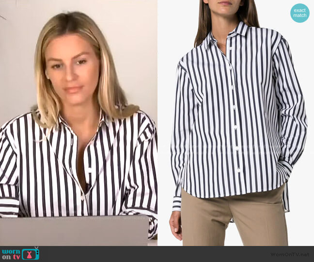 Capri Striped Shirt by Toteme worn by Morgan Stewart  on E! News