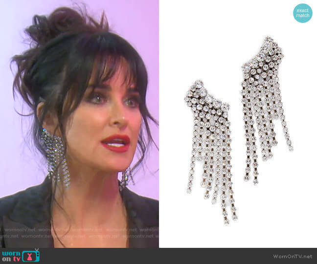 Chandelier Earrings by Isabel Marant worn by Kyle Richards on The Real Housewives of Beverly Hills