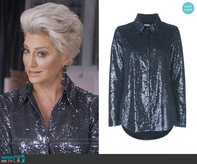 Isha Shirt by Cinq a Sept worn by Dorinda Medley on The Real Housewives of New York City