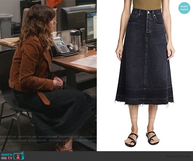 Florence Skirt by Citizens of Humanity worn by Judy Hale (Linda Cardellini) on Dead to Me