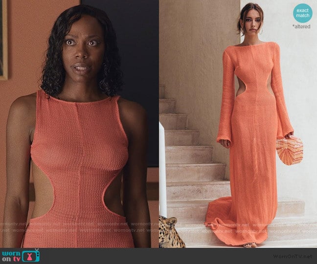 Kamira Dress by Cult Gaia worn by Molly Carter (Yvonne Orji) on Insecure