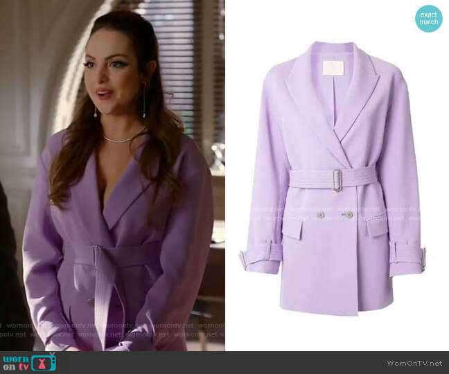 Suit Jacket Dress by Dion Lee worn by Fallon Carrington (Elizabeth Gillies) on Dynasty