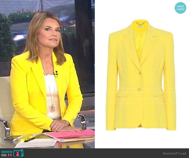 Fenice Blazer by Altuzarra worn by Savannah Guthrie on Today