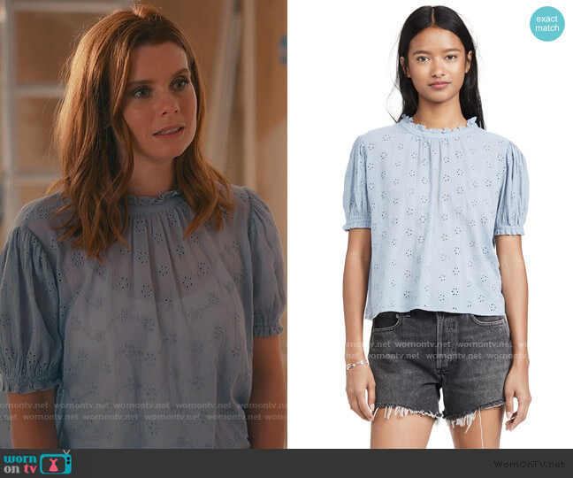 Letters To Juliet Top by Free People worn by Maddie Townsend (JoAnna Garcia Swisher) on Sweet Magnolias