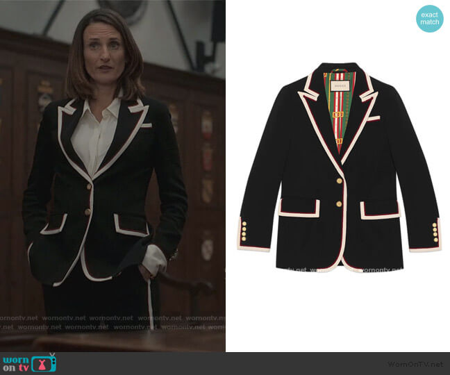 Stretch Viscose Jacket by Gucci worn by Camille Cottin on Killing Eve worn by Villanelle (Jodie Comer) on Killing Eve