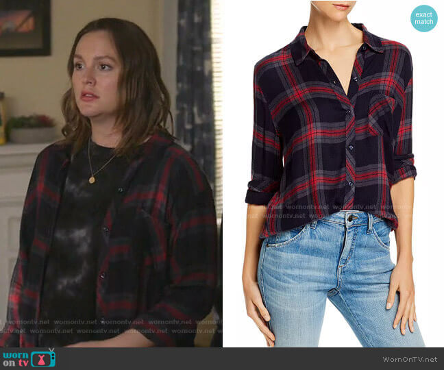 Hunter Plaid Shirt by Rails worn by Angie (Leighton Meester) on Single Parents