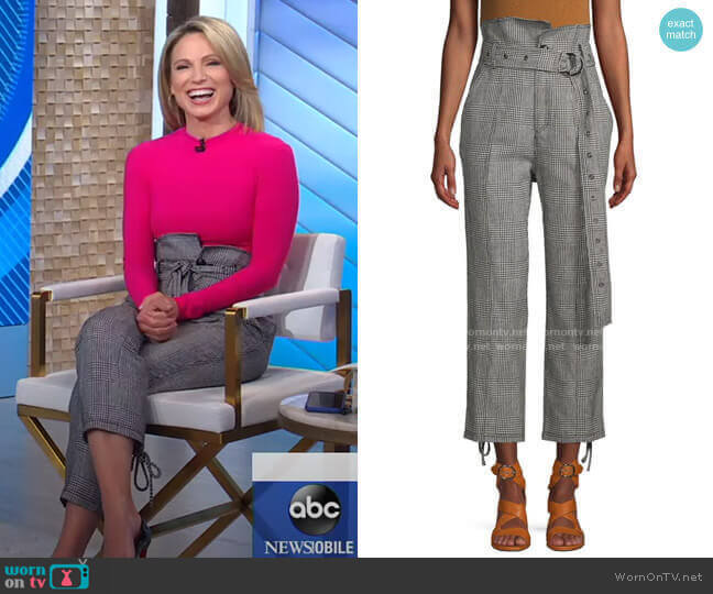 Isadora Pants by Marissa Webb worn by Amy Robach on Good Morning America