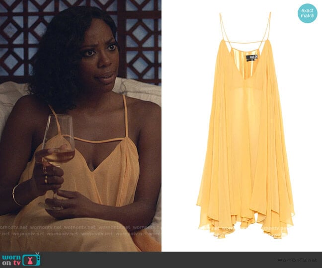 La Petite Robe Bellezza minidress by Jacquemus worn by Molly Carter (Yvonne Orji) on Insecure