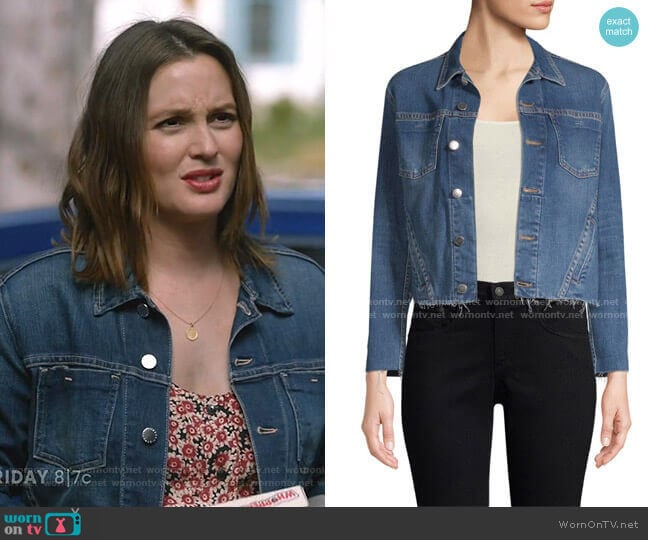 Angie’s denim jacket on Single Parents