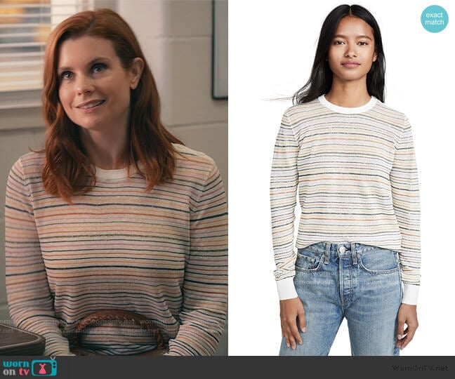 Ade Sweater by Joie worn by Maddie Townsend (JoAnna Garcia Swisher) on Sweet Magnolias