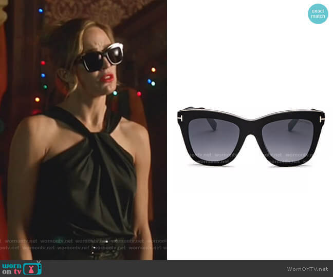 Julie Square Sunglasses by Tom Ford worn by Sara Lance (Caity Lotz) on Legends of Tomorrow