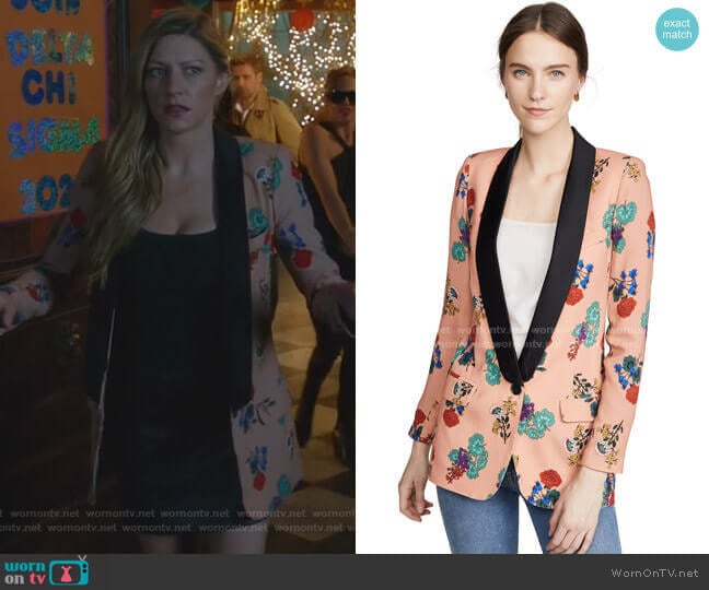 Long Shawl Blazer by Smythe worn by Ava Sharpe (Jes Macallan) on Legends of Tomorrow