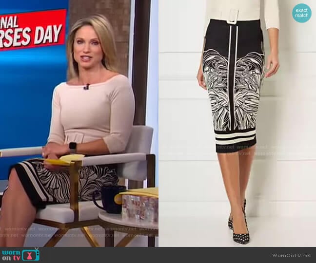 Melodia Sweater Skirt - Eva Mendes Collection by New York & Company worn by Amy Robach on Good Morning America