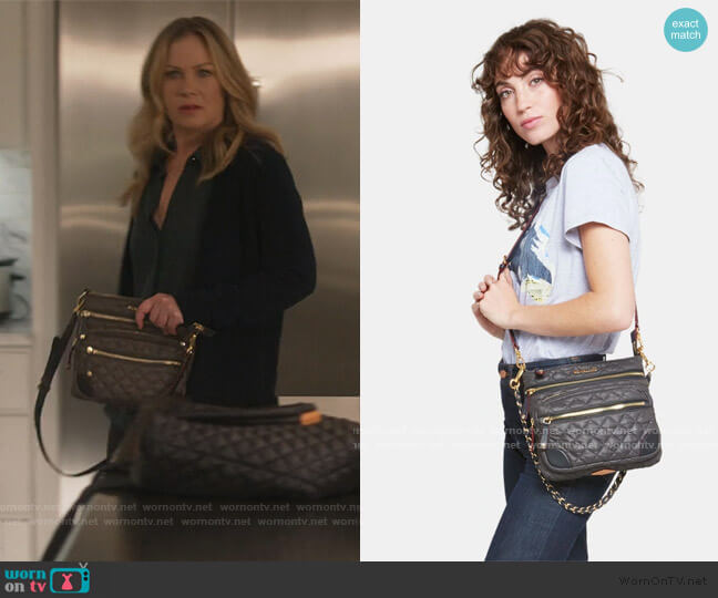 WornOnTV: Jen’s quilted cross body bag on Dead to Me | Christina ...