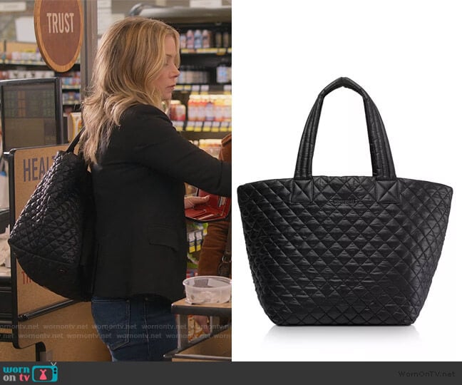 WornOnTV: Jen’s black quilted tote bag on Dead to Me | Christina ...