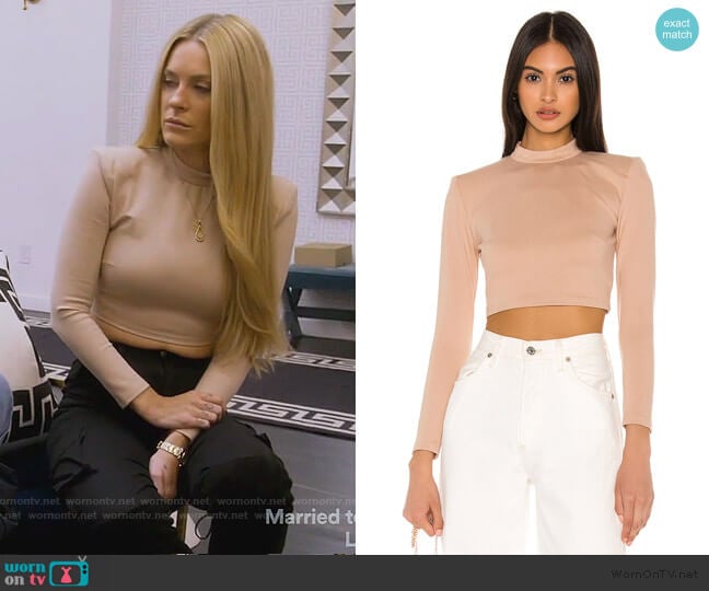 Jackie Crop Top by NBD worn by Leah McSweeney on The Real Housewives of New York City