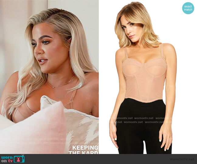 WornOnTV: Khloe's beige corset on Keeping Up with the Kardashians | Khloe Kardashian | Clothes and Wardrobe from