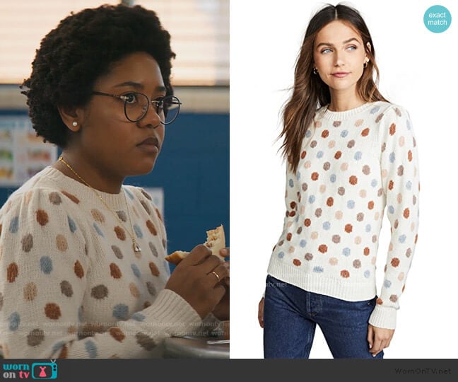 Jacquard Sweater by La Vie Rebecca Taylor worn by Beth Chapel (Anjelika Washington) on Stargirl